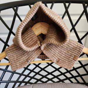 NEW Free People Daytrip Ribbed Button Balaclava Hood